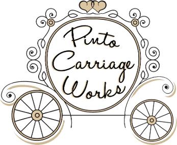 pinto carriage works logo horse drawn carriage service in northeast florida